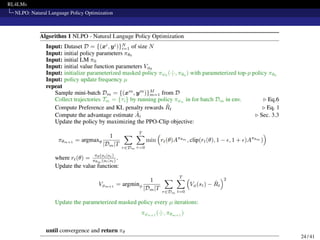 RL4LMs
NLPO: Natural Language Policy Optimization
24 / 41
 