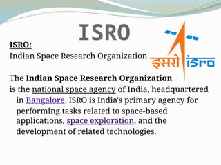 ISRO IRFAN B.COM 2nd year.pptxisro project | PPT