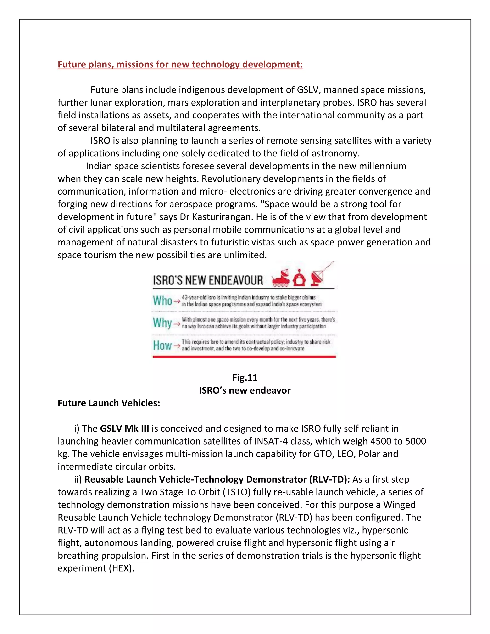 Isro technological advancements | PDF