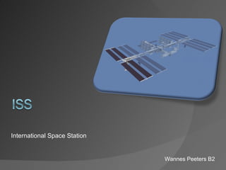 International Space Station Wannes Peeters B2 