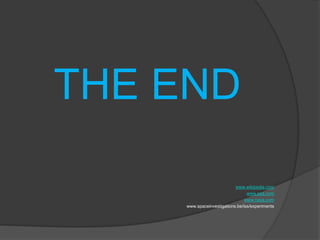 THE END
www.wikipedia.com
www.esa.com
www.nasa.com
www.spaceinvestigations.be/iss/experiments