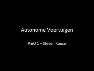 Autonome wagens