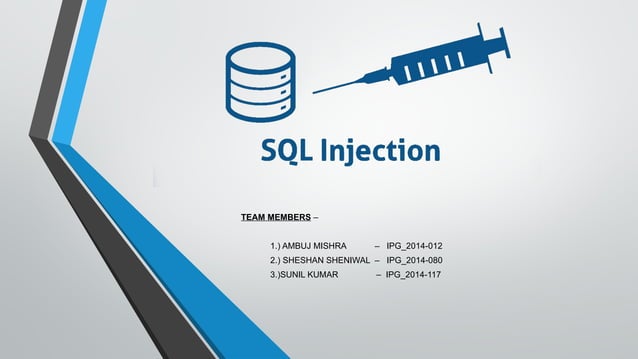 cybersecurity and sql injection for students | PPT