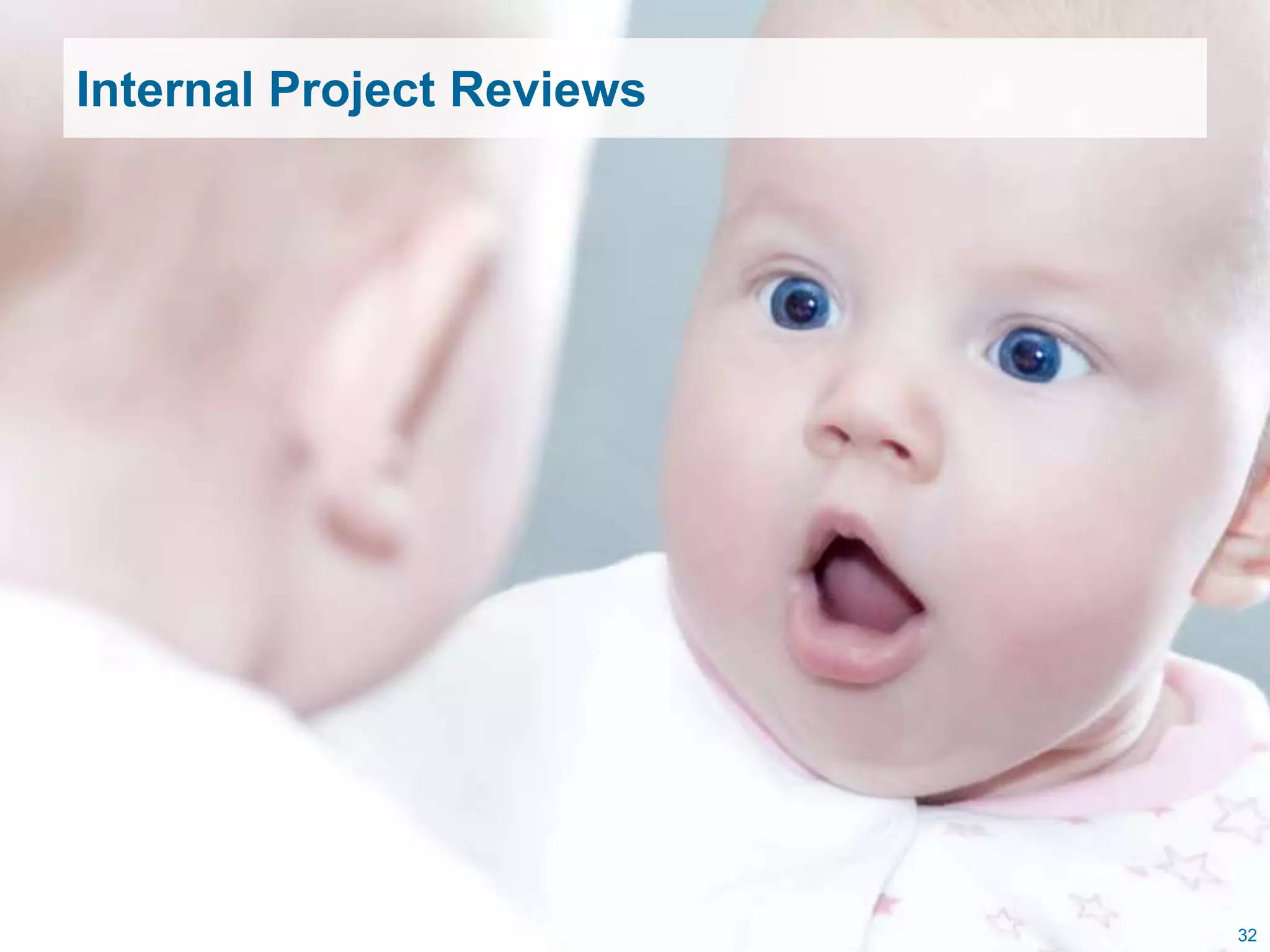 Internal Project Reviews




                           32
 