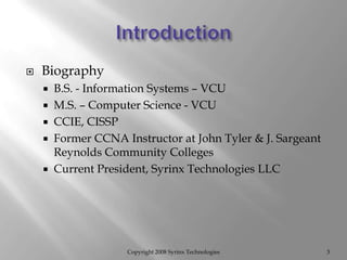 Penetration Testing as an auditing tool