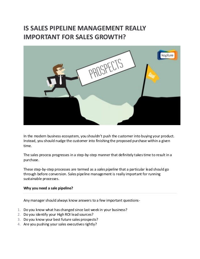 what is sales pipeline management