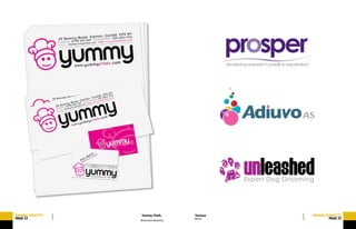 Brand and stationery
BRAND/IDENTITY
PAGE32
Yummy Chefs BRAND/IDENTITY
PAGE33
Various
Brand
 