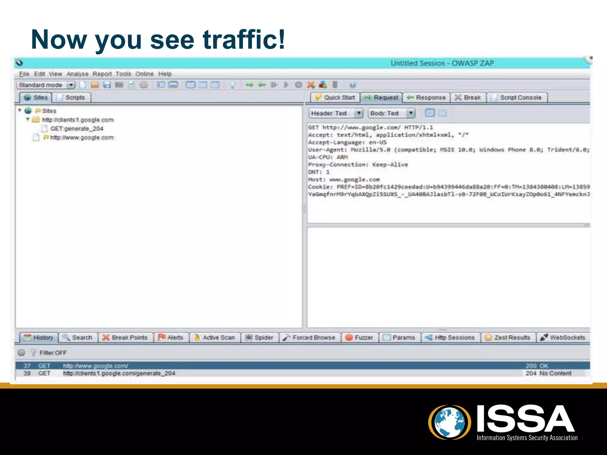 Now you see traffic! 
 