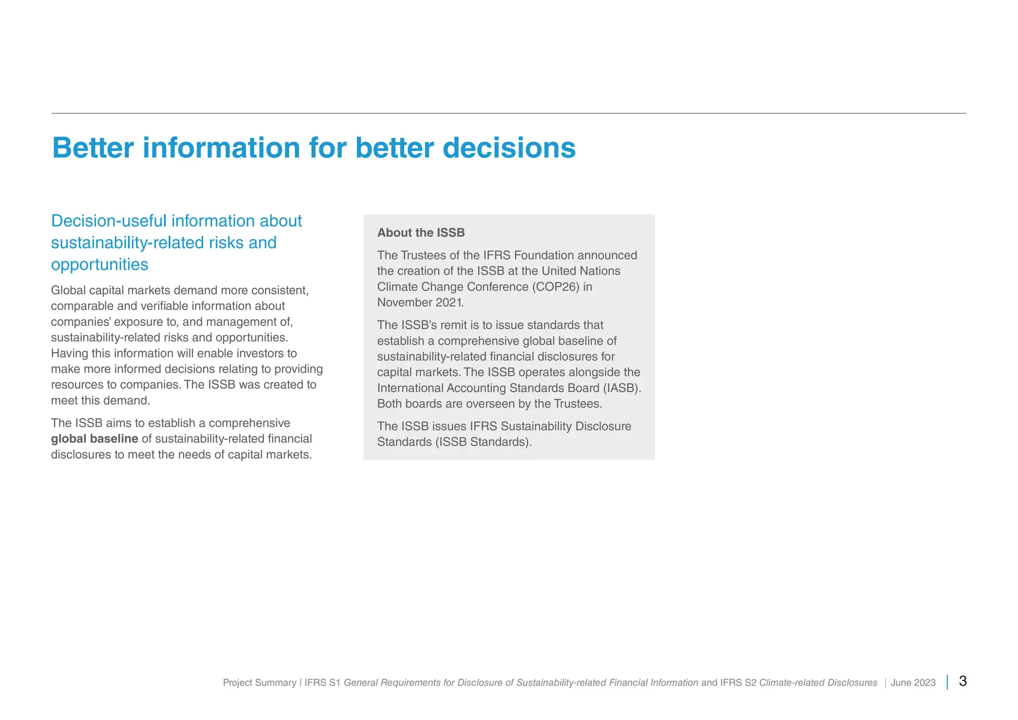International Sustainability Standards Board | PDF