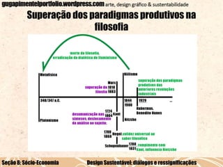 Superação dos paradigmas produtivos na
filosofia

Seção 8: Sócio-Economia

Design Sustentável: diálogos e ressignificações

 