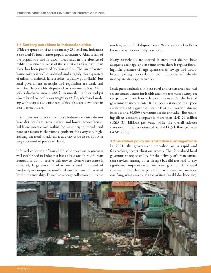 Lessons in Urban Sanitation Development