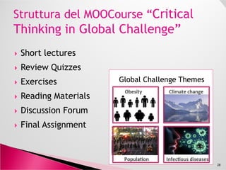 Gruppo di Lavoro: studenti classe
IV C PNI.
Docenti Tutor: prof. Claudio Romeni
(Matematica e Fisica), prof.sse Giulia
Russo (Inglese), Valeria Storchi
(Italiano e Latino), Lucia Zanella
(Educazione fisica).
Coordinatore e Referente
Disciplinare: prof. Claudio Romeni.
28
 