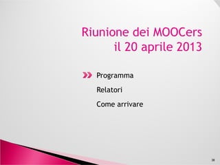 Risorse & Letture raccomandate
38
 