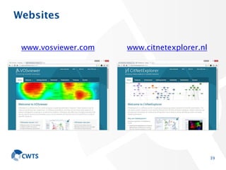 VOSviewer and CitNetExplorer Tutorial | PDF