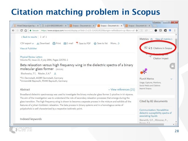 Accuracy of citation data in Web of Science and Scopus