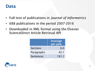 Using full-text data to create improved term maps | PPT