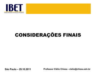 CONSIDERAÇÕES FINAIS 