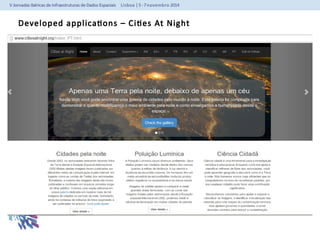 Developed applications – Cities At Night 
 