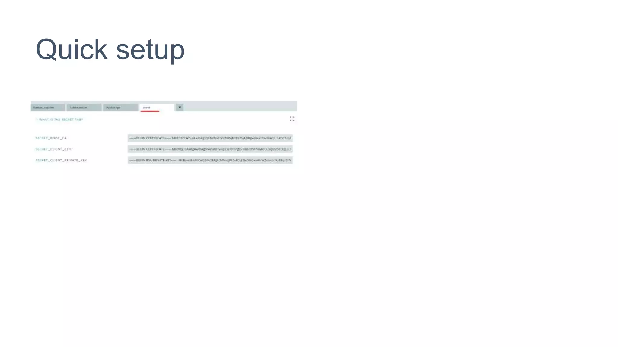 Intel Confidential Only - Do Not Forward
Quick setup
 