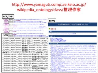 日本語Wikipediaオントロジーの構築および検索システムの実装