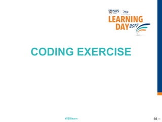 #ISSlearn 3535
CODING EXERCISE
 