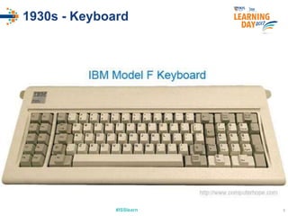 #ISSlearn 5
1930s - Keyboard
 