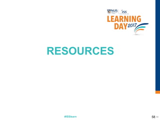 #ISSlearn 58
RESOURCES
58
 
