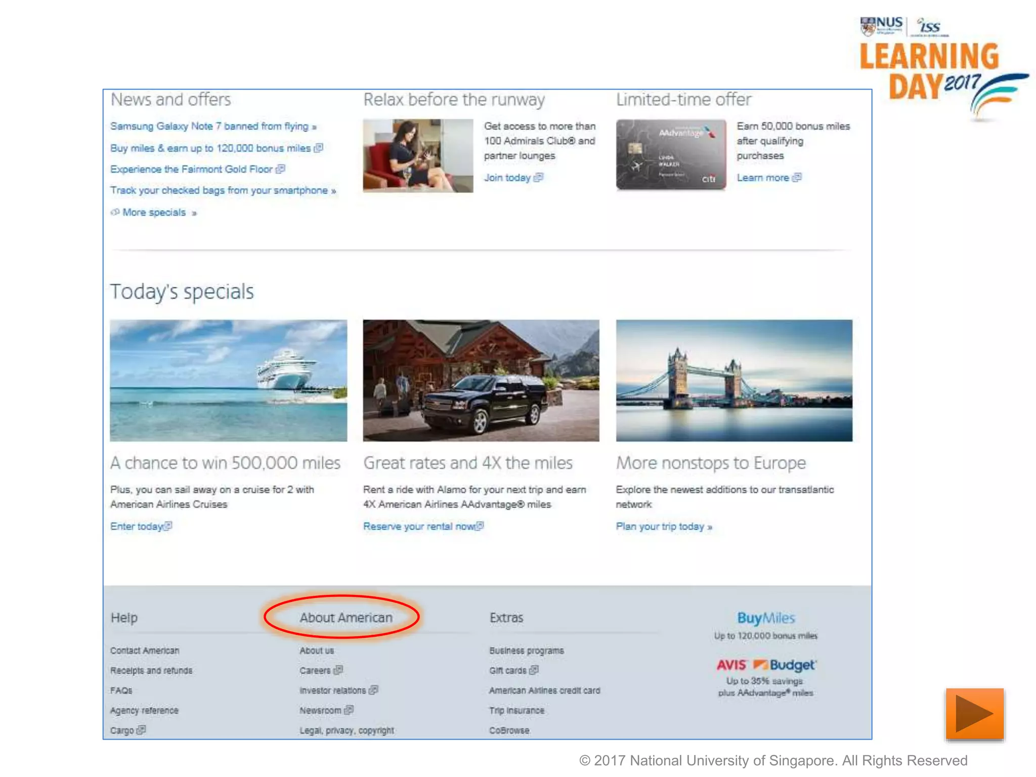 © 2017 National University of Singapore. All Rights Reserved
 