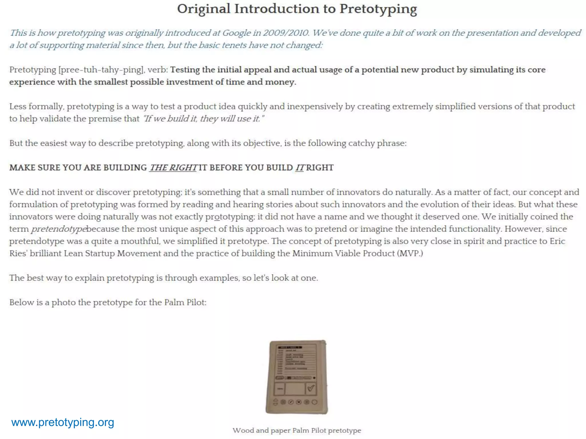 © 2017 National University of Singapore. All Rights Reserved#ISSlearn © 2017 National University of Singapore. All Rights Reserved
www.pretotyping.org
 