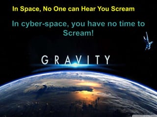 © 2017 National University of Singapore. All Rights Reserved#ISSlearn © 2017 National University of Singapore. All Rights Reserved
© 2016 National University of
Singapore. All Rights Reserved
31
In Space, No One can Hear You Scream
 