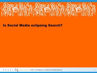Is Social Media eclipsing Search? 1 