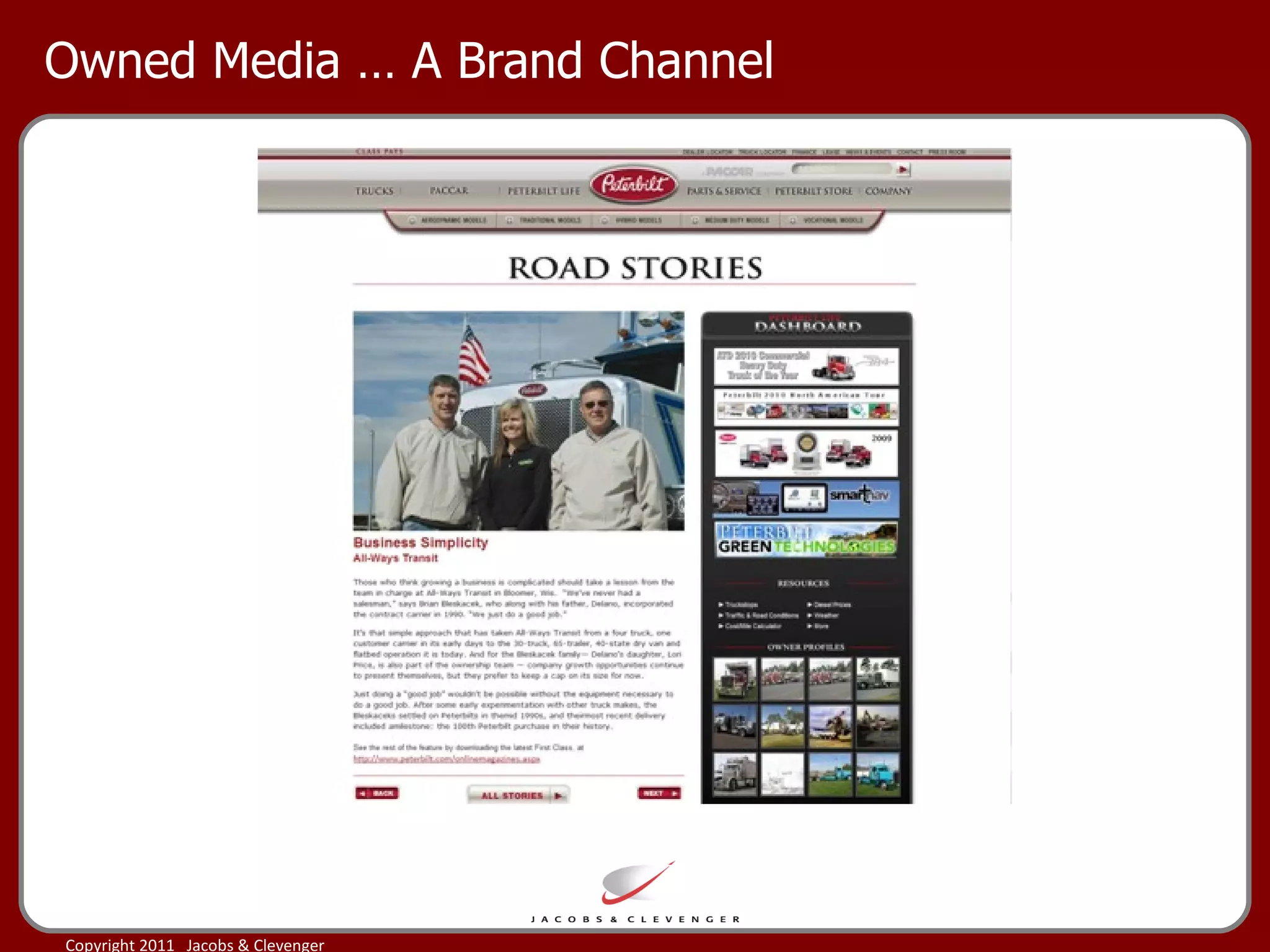 Owned Media … A Brand Channel 