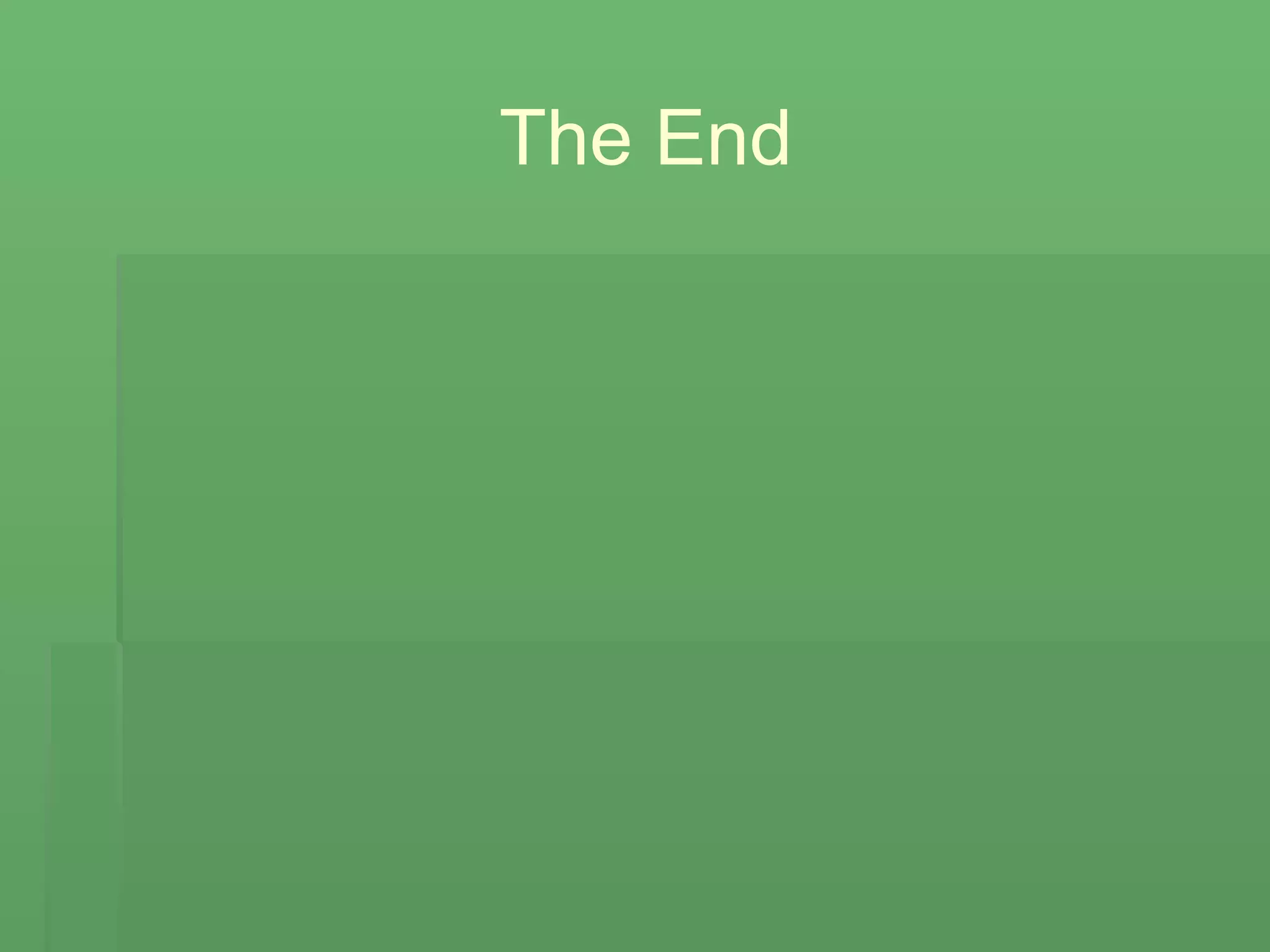 The End 