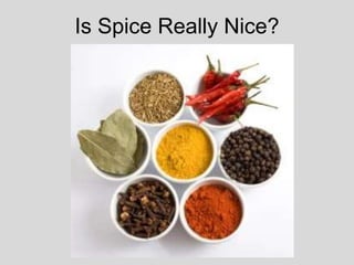 Is Spice Really Nice?
 
