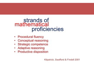 strands ofmathematicalproficienciesProcedural fluency