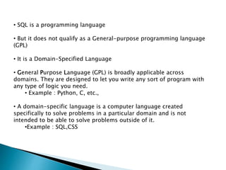 Is SQL a Programming Language.pptx