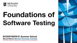 Foundations Of Software Testing | PPT