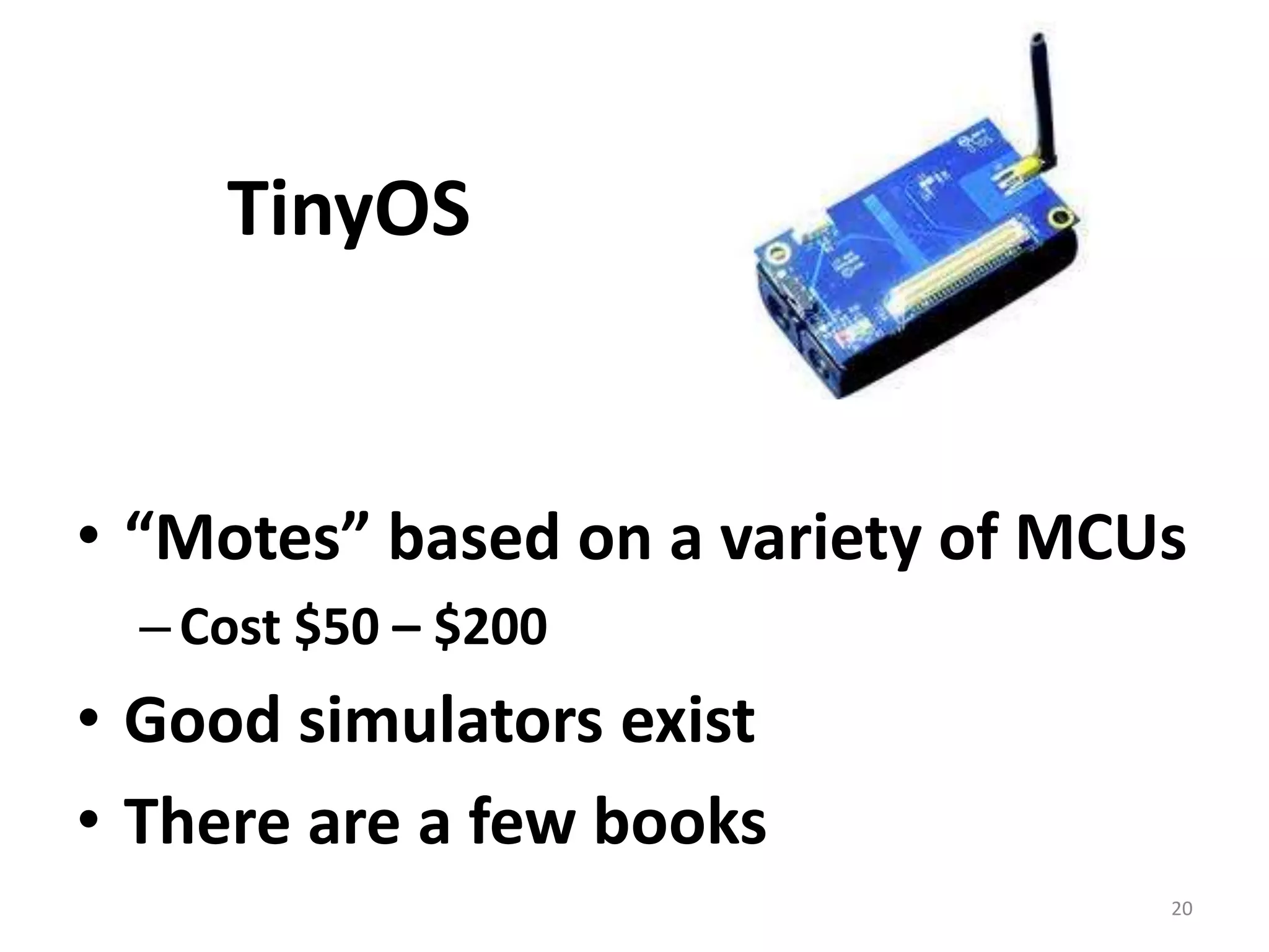  This is a big opportunityArduinoNice IDE + libraries + C/C++Minimal abstraction of the embedded processor18 new books in 201118