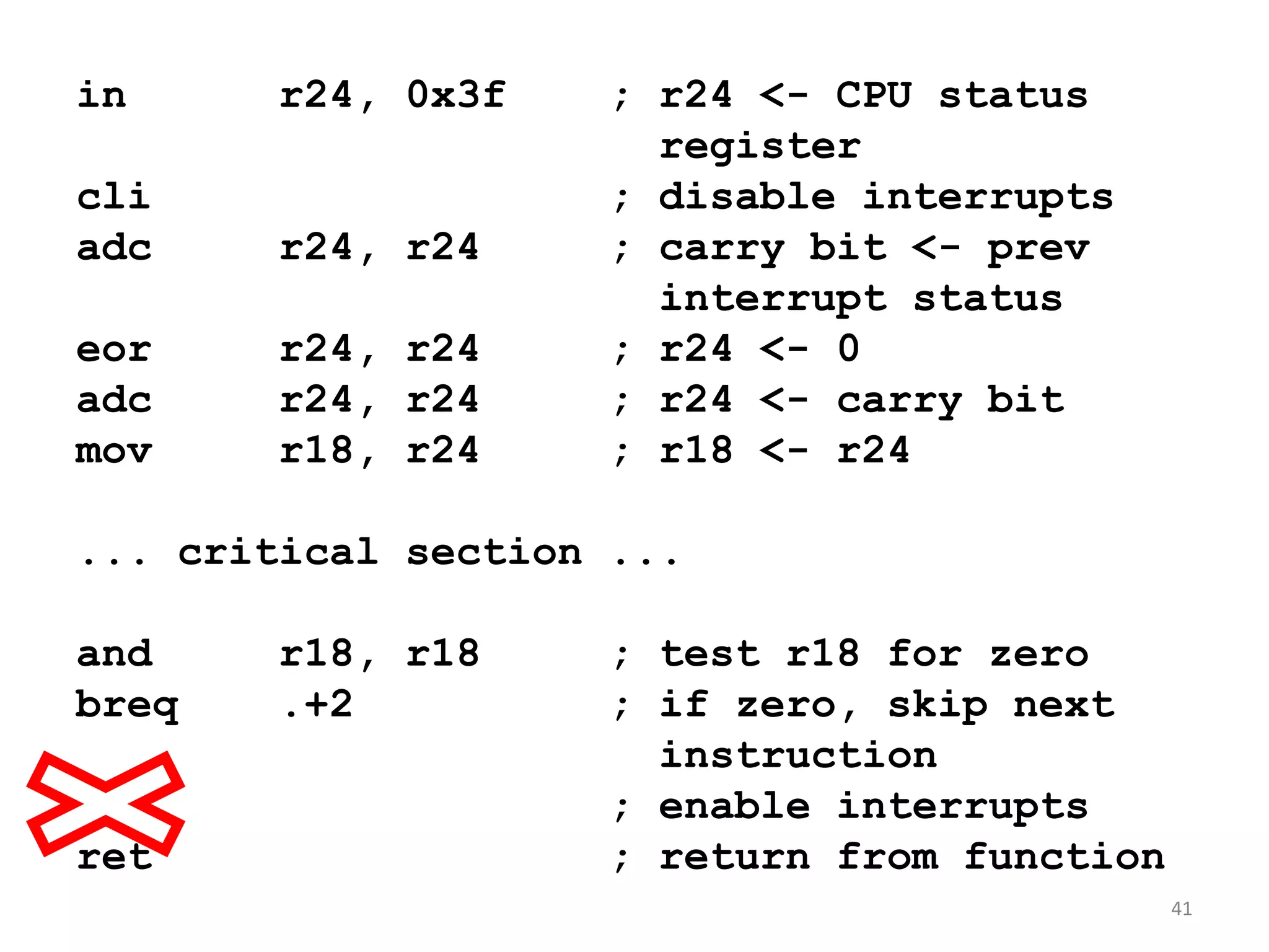 Stack Overflow in TinyOS36main()irq 04 KBirq 1