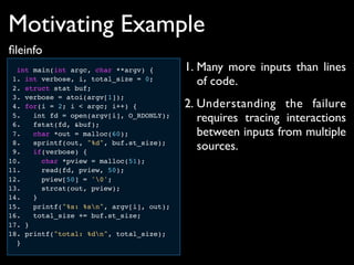 Penumbra: Automatically Identifying Failure-Relevant Inputs (ISSTA 2009 ...