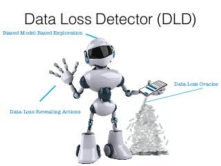 https://disco.unimib.it
oliviero.riganelli
………….
Data Loss Detector (DLD)
oliviero.riganelli
Love is the answer
Biased Model-Based Exploration
Data Loss Oracles
Data-Loss-Revealing Actions
 