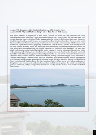 7
Andrew Y10, Geographer of the Month, talks about one of his favourite place:
Andrew lớp 10 - “Học sinh Địa lý của tháng”...