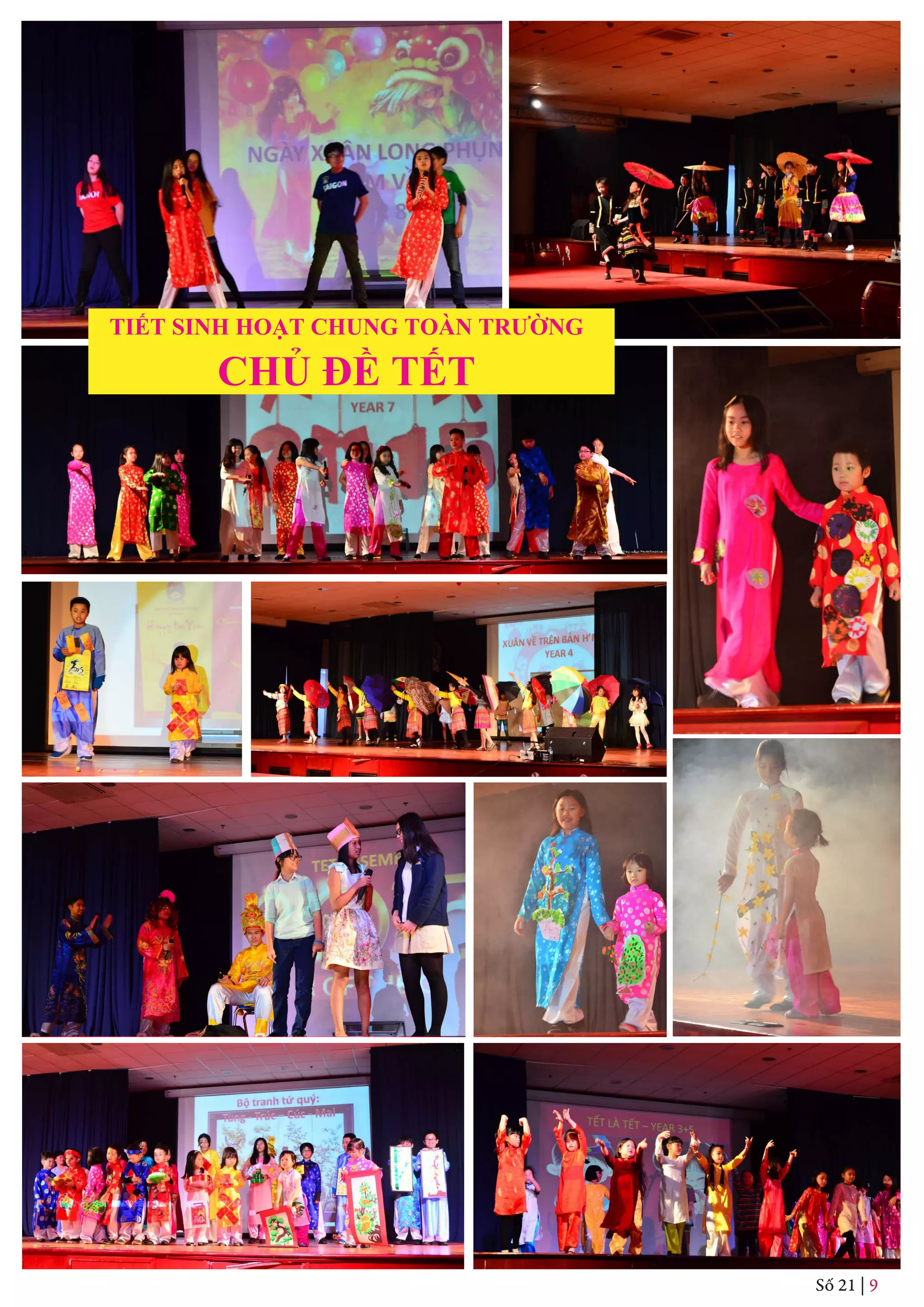 Số 21 | 9
TIẾT SINH HOẠT CHUNG TOÀN TRƯỜNG
CHỦ ĐỀ TẾT
 