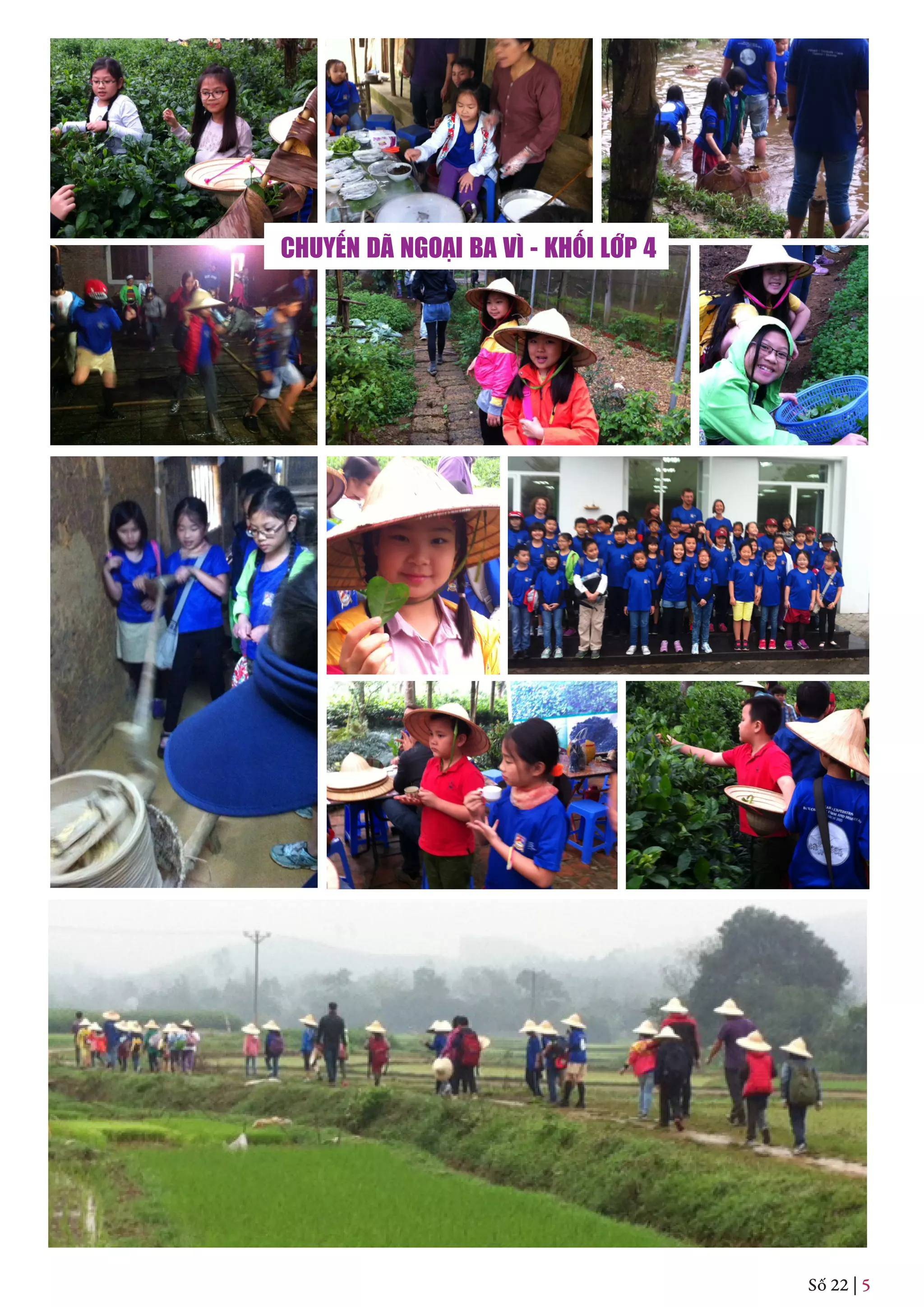 Số 22 | 5
CHUYẾN DÃ NGOẠI BA VÌ - KHỐI LỚP 4
 