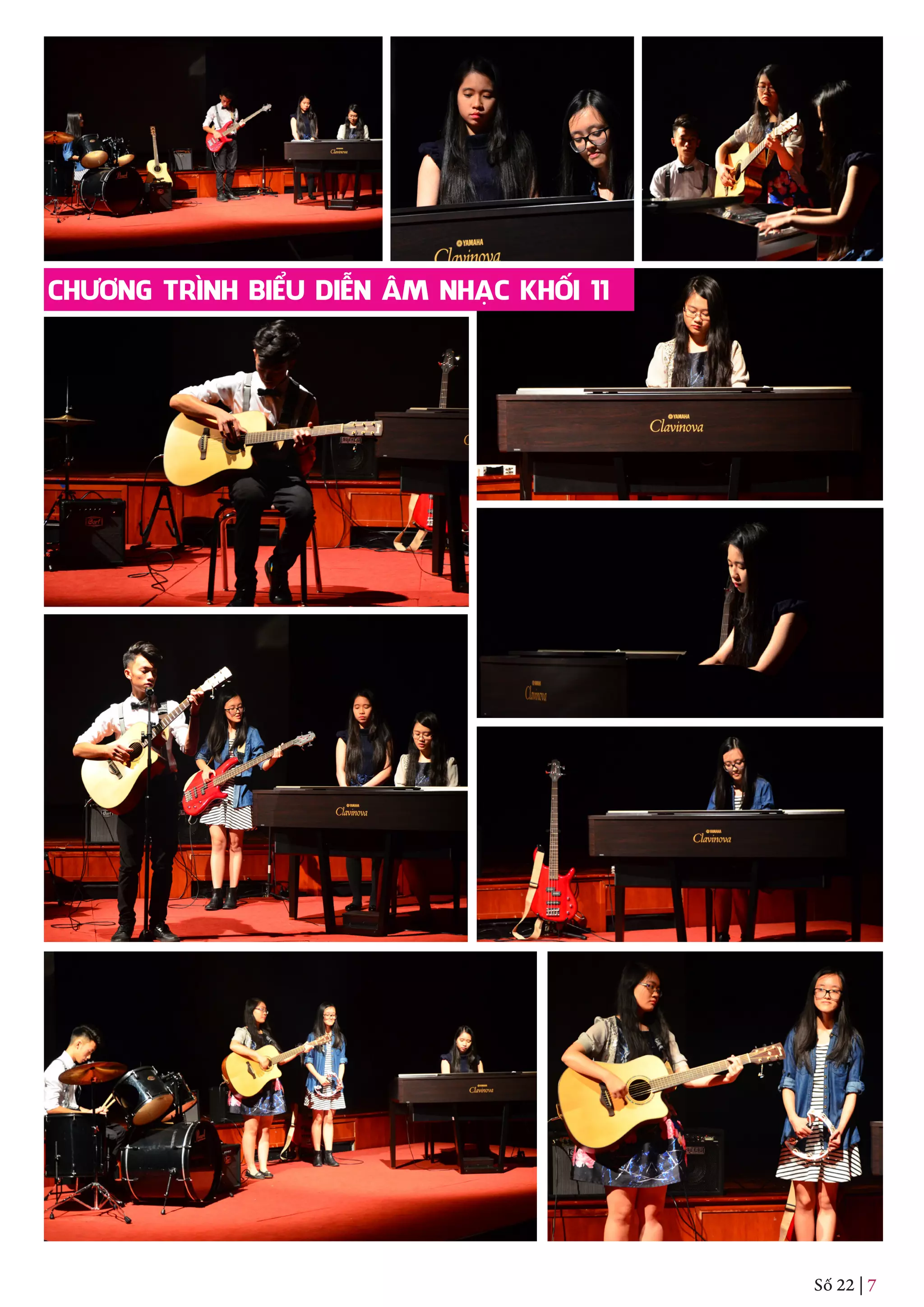 Số 22 | 7
CHƯƠNG TRÌNH BIỂU DIỄN ÂM NHẠC KHỐI 11
 