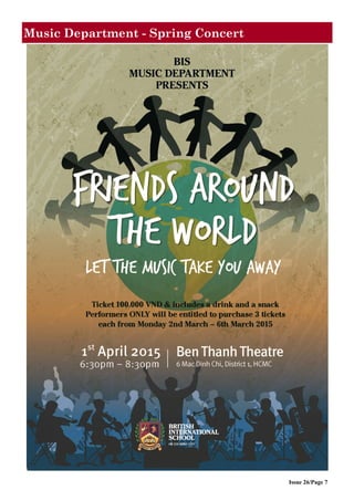 Issue 26/Page 7
Music Department - Spring Concert
 