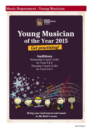 Music Department - Young Musician
Issue 27/Page 5
 