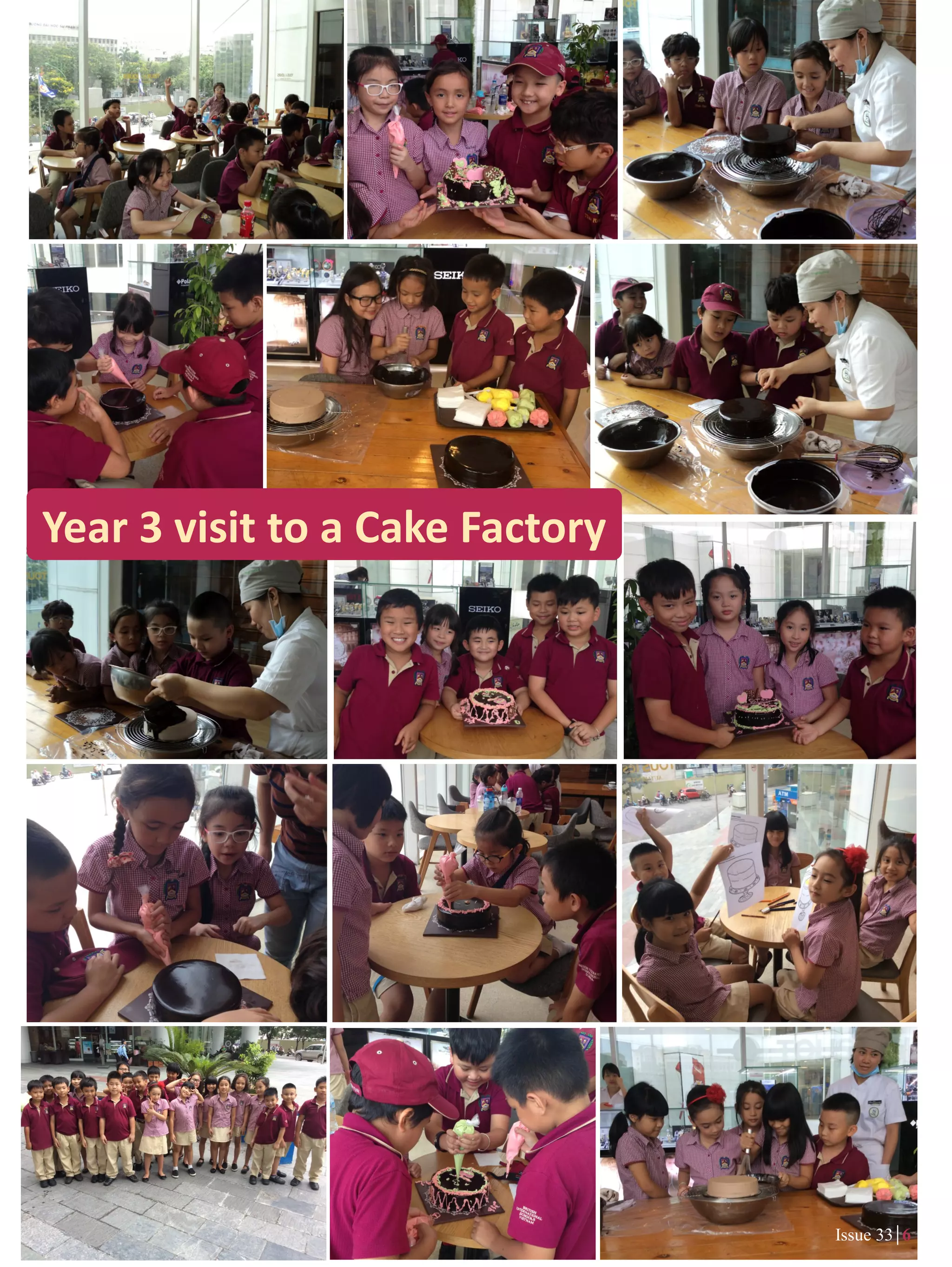 Issue 33 6
Year 3 visit to a Cake Factory
 