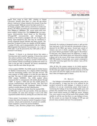 GAS LEAKAGE DETECTION AND PREVENTION SYSTEM | PDF
