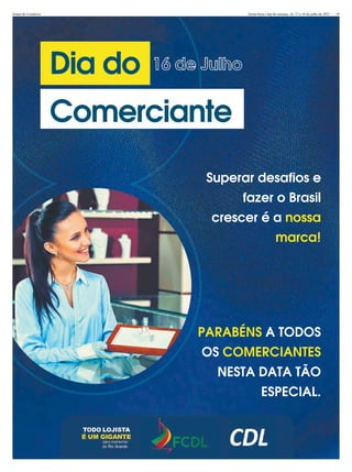 Jornal do Comércio 19
Sexta-feira e im de semana, 16, 17 e 18 de julho de 2021
 